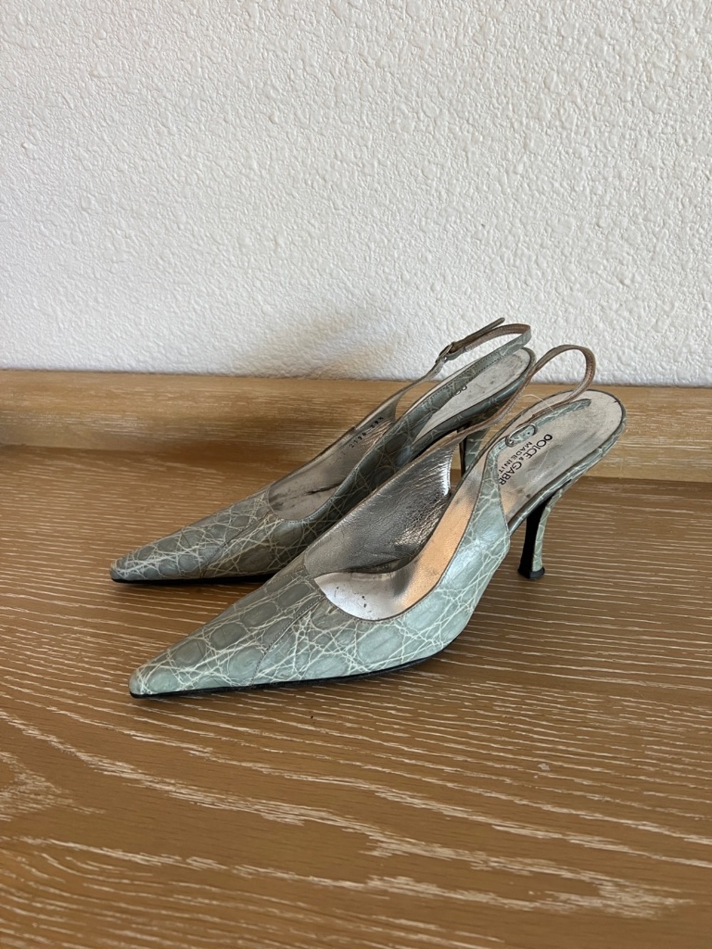 Dolce & Gabbana Slingback Pumps in Dusty Blue - Picture 4 of 4